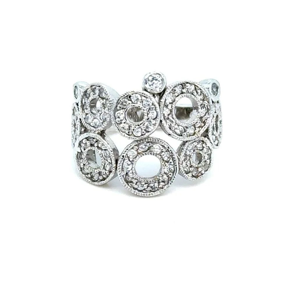 Sparkling Multi-Circles Design‎ Ring